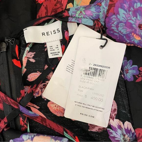 Reiss Leni Floral Midi Dress - Picture 8 of 8